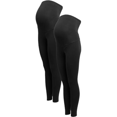 Marks & Spencer Legging de Maternité sur Le Ventre Femme Lot de 2, Coupe Skinny, Taille Élastiquée, avec Stretch - Publicité Marks & Spencer Legging de Maternité sur Le Ventre Femme Lot de 2, Coupe Skinny, Taille Élastiquée, avec Stretch - Publicité