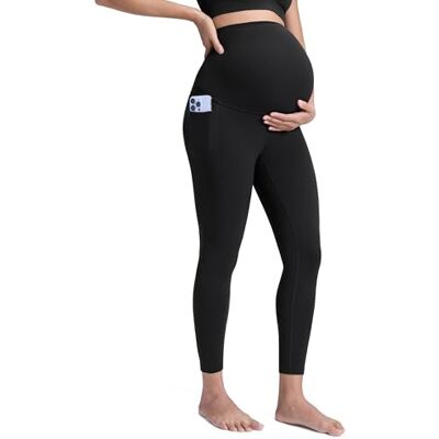 CRZ YOGA Maternité Leggings Poches 63cm Noir 44 - Publicité CRZ YOGA Maternité Leggings Poches 63cm Noir 44 - Publicité