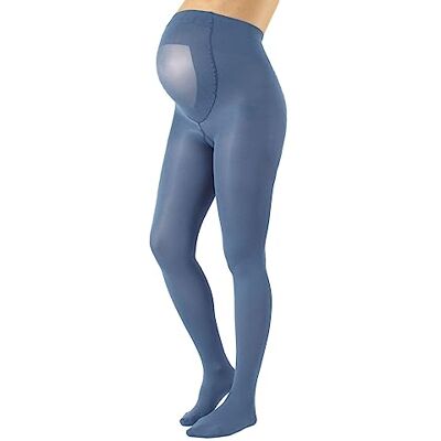 CALZITALY Collants Opaques de Grossesse Confort S, M, L, XL, XXL, 3XL, 4XL 100 DEN Fabriqué en Italie (L, Dusty Blue) - Publicité CALZITALY Collants Opaques de Grossesse Confort S, M, L, XL, XXL, 3XL, 4XL 100 DEN Fabriqué en Italie (L, Dusty Blue) - Publicité