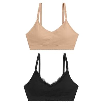 Marks & Spencer Soutiens-Gorge d'Allaitement Sans Coutures Sans Armatures Femme Lot de 2 - Publicité Marks & Spencer Soutiens-Gorge d'Allaitement Sans Coutures Sans Armatures Femme Lot de 2 - Publicité