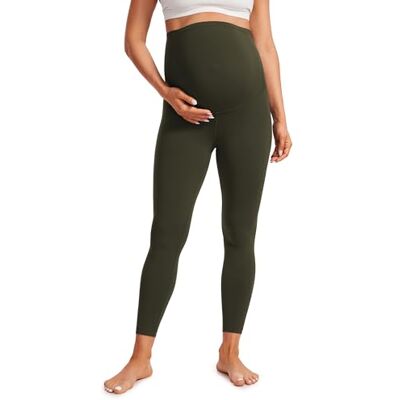 CRZ YOGA Butterluxe Maternity Leggings Over The Belly Leggings de Grossesse Souples 64cm Olive Verte 42 - Publicité CRZ YOGA Butterluxe Maternity Leggings Over The Belly Leggings de Grossesse Souples 64cm Olive Verte 42 - Publicité