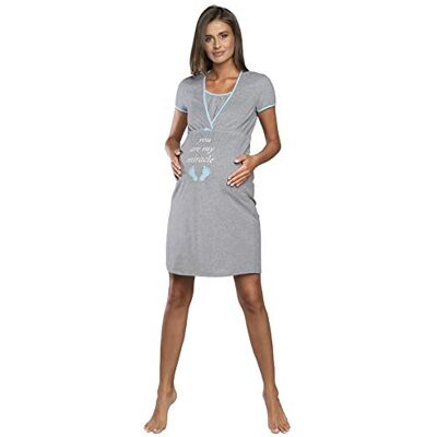 Italian Fashion Chemise de Nuit Allaitement Pyjama Grossesse et Maternité Pyjama Femme Enceinte pour la Maison et l’Hôpital Tenue Maternité Accouchement avec Fermeture S-XXL - Publicité Italian Fashion Chemise de Nuit Allaitement Pyjama Grossesse et Maternité Pyjama Femme Enceinte pour la Maison et l’Hôpital Tenue Maternité Accouchement avec Fermeture S-XXL - Publicité