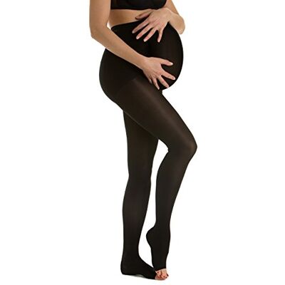 Relaxsan M2090A (Noir 2-M) Collant de contention de grossesse Classe 2 (23-32 mmHg) en coton pied ouvert - Publicité Relaxsan M2090A (Noir 2-M) Collant de contention de grossesse Classe 2 (23-32 mmHg) en coton pied ouvert - Publicité
