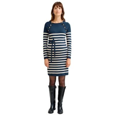 VERTBAUDET Robe Rayée en Tricot Grossesse et Allaitement - Publicité VERTBAUDET Robe Rayée en Tricot Grossesse et Allaitement - Publicité