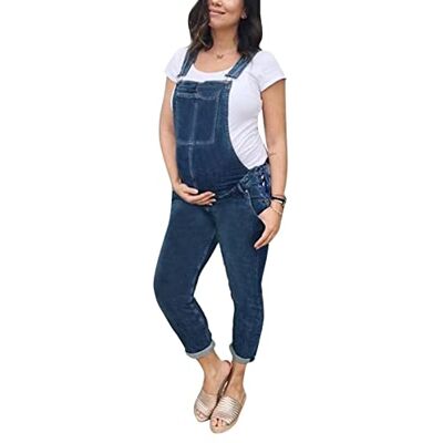 Suncolour Salopette De Maternité en Denim Salopette De Grossesse en Denim De Maternité Salopette De Mode De Grossesse - Publicité Suncolour Salopette De Maternité en Denim Salopette De Grossesse en Denim De Maternité Salopette De Mode De Grossesse - Publicité