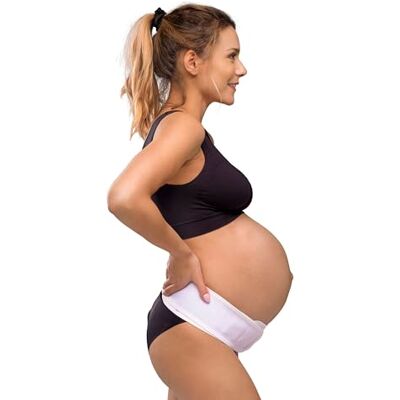 Carriwell Ceinture de Grossesse Femme Enceinte Ceinture de Maternité Réglable avec Fermeture Auto-Agrippante Soutien Abdominal & Confort du Dos Discrète sous les Vêtements Taille L/XL - Publicité Carriwell Ceinture de Grossesse Femme Enceinte Ceinture de Maternité Réglable avec Fermeture Auto-Agrippante Soutien Abdominal & Confort du Dos Discrète sous les Vêtements Taille L/XL - Publicité