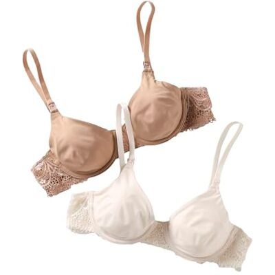 ENVIE DE FRAISE Lot de 2 Soutiens Gorge en Microfibre et Dentelle - Publicité ENVIE DE FRAISE Lot de 2 Soutiens Gorge en Microfibre et Dentelle - Publicité