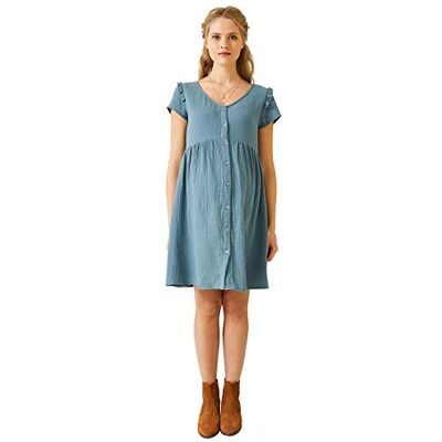 VERTBAUDET Robe de Grossesse et Allaitement Gaze Coton - Publicité VERTBAUDET Robe de Grossesse et Allaitement Gaze Coton - Publicité