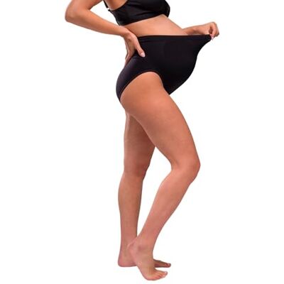 Carriwell Femmes Culottes De Maternité, Culotte De Soutien pour Les Femmes Enceintes, Culottes De Maternité sans Couture Faits en Microfibre Respirant,Noir,XL - Publicité Carriwell Femmes Culottes De Maternité, Culotte De Soutien pour Les Femmes Enceintes, Culottes De Maternité sans Couture Faits en Microfibre Respirant,Noir,XL - Publicité