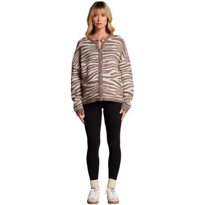 ENVIE DE FRAISE Gilet Motif Zébré Grossesse Col Rond Jacquard - Publicité ENVIE DE FRAISE Gilet Motif Zébré Grossesse Col Rond Jacquard - Publicité
