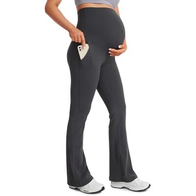 CRZ YOGA Maternité Évasé Legging Poches 79cm Mystérieux Gris 42 - Publicité CRZ YOGA Maternité Évasé Legging Poches 79cm Mystérieux Gris 42 - Publicité