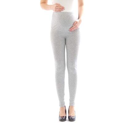 YESET Grossesse Pantalon Leggings de Maternité Legging Longue en Coton Gris Clair, L - Publicité YESET Grossesse Pantalon Leggings de Maternité Legging Longue en Coton Gris Clair, L - Publicité