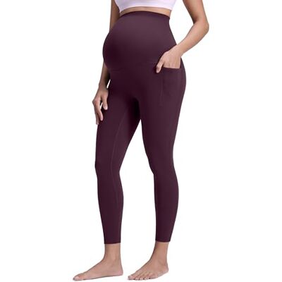 CRZ YOGA Maternité Leggings Poches 63cm Violet foncé 44 - Publicité CRZ YOGA Maternité Leggings Poches 63cm Violet foncé 44 - Publicité