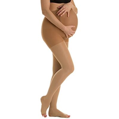 Relaxsan M2090A (Beige 5-XXL) Collant de contention de grossesse Classe 2 (23-32 mmHg) en coton pied ouvert - Publicité Relaxsan M2090A (Beige 5-XXL) Collant de contention de grossesse Classe 2 (23-32 mmHg) en coton pied ouvert - Publicité