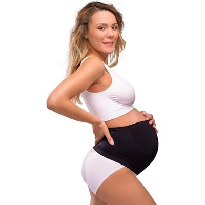 Carriwell Bandeau de Grossesse Sans Coutures Ceinture Abdominale Respirante & Extensible Soutien du Bas du Dos Soulage les Douleurs Lombaires & les Tensions Musculaires M - Publicité Carriwell Bandeau de Grossesse Sans Coutures Ceinture Abdominale Respirante & Extensible Soutien du Bas du Dos Soulage les Douleurs Lombaires & les Tensions Musculaires M - Publicité