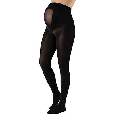 CALZITALY Collants Opaques de Grossesse Confort S, M, L, XL, XXL, 3XL, 4XL 100 DEN Fabriqué en Italie (XXL, Noir) - Publicité CALZITALY Collants Opaques de Grossesse Confort S, M, L, XL, XXL, 3XL, 4XL 100 DEN Fabriqué en Italie (XXL, Noir) - Publicité