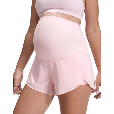 CRZ YOGA Maternité Short 2 en 1 Dauphin 7.6 cm Taille Haute, Doublure avec Poches, à Séchage Rapide, Léger, Maintien Ventral en U, Grossesse Postpartum - Publicité CRZ YOGA Maternité Short 2 en 1 Dauphin 7.6 cm Taille Haute, Doublure avec Poches, à Séchage Rapide, Léger, Maintien Ventral en U, Grossesse Postpartum - Publicité