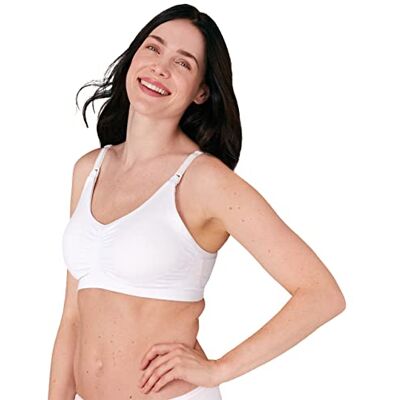 Medela Soutien-Gorge d’Allaitement et d’Expression 3 en 1, Respirant et léger pour Un Confort Optimal Pendant l’Allaitement ou l’Expression Blanc S - Publicité Medela Soutien-Gorge d’Allaitement et d’Expression 3 en 1, Respirant et léger pour Un Confort Optimal Pendant l’Allaitement ou l’Expression Blanc S - Publicité