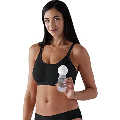 Bravado Designs Basics Soutien-gorge de pompage et d'allaitement mains libres, sans fil, 2 en 1, sans couture, soutien-gorge de maternité d'allaitement, noir, XL-3XL - Publicité Bravado Designs Basics Soutien-gorge de pompage et d'allaitement mains libres, sans fil, 2 en 1, sans couture, soutien-gorge de maternité d'allaitement, noir, XL-3XL - Publicité