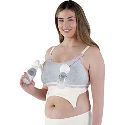 Bravado Designs Bravado Clip et Pompe Soutien-Gorge d'allaitement, Dove Heather with Dusted Peony, Einheitsgröße-M Femmes - Publicité Bravado Designs Bravado Clip et Pompe Soutien-Gorge d'allaitement, Dove Heather with Dusted Peony, Einheitsgröße-M Femmes - Publicité