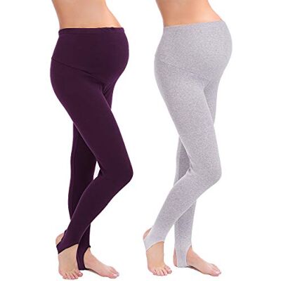 Futuro Fashion 2X Leggings de maternité pleine longueur en coton avec renforts et doublure en polaire pour l'hiver et l'automne, pour femmes enceintes, lot de 2 PREGLS, 50 - Publicité Futuro Fashion 2X Leggings de maternité pleine longueur en coton avec renforts et doublure en polaire pour l'hiver et l'automne, pour femmes enceintes, lot de 2 PREGLS, 50 - Publicité