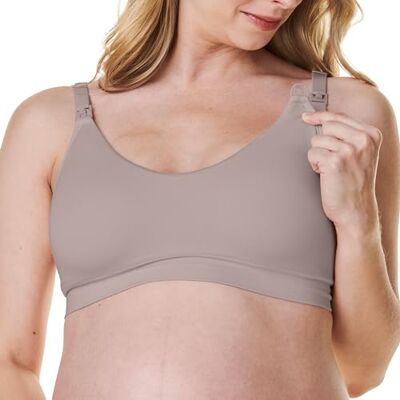 Bravado Designs Soutien-gorge d'allaitement à couverture complète sans fil col rond confortable soutien-gorge de maternité - Publicité Bravado Designs Soutien-gorge d'allaitement à couverture complète sans fil col rond confortable soutien-gorge de maternité - Publicité
