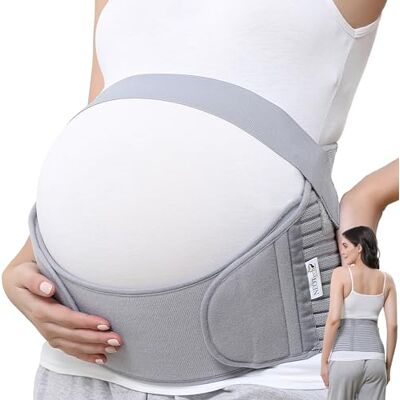 NEOtech Care Ceinture de grossesse Support lombaire et soutien abdominal/abdomen, pour femme enceinte (Grise, Taille M) - Publicité NEOtech Care Ceinture de grossesse Support lombaire et soutien abdominal/abdomen, pour femme enceinte (Grise, Taille M) - Publicité