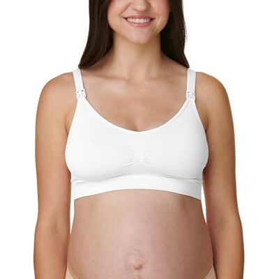 Bravado Designs Bravado! Basics Women's Comfort Maternity Bra and Nursing Bra Adjustable, Seamless, White, Small - Publicité Bravado Designs Bravado! Basics Women's Comfort Maternity Bra and Nursing Bra Adjustable, Seamless, White, Small - Publicité