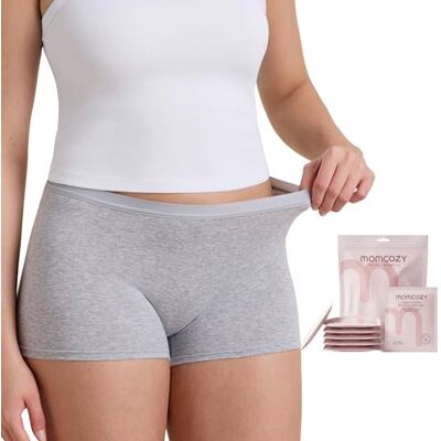 momcozy Lot de 7 sous-vêtements 100% Coton pour Femmes après l'accouchement, sous-vêtements jetables Respirants avec Une Taille mi-Haute et Un Gousset Large - Publicité momcozy Lot de 7 sous-vêtements 100% Coton pour Femmes après l'accouchement, sous-vêtements jetables Respirants avec Une Taille mi-Haute et Un Gousset Large - Publicité