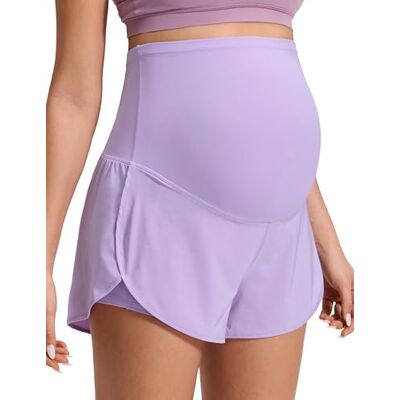CRZ YOGA Maternité Short 2 en 1 Dauphin 7.6 cm Taille Haute, Doublure avec Poches, à Séchage Rapide, Léger, Maintien Ventral en U, Grossesse Postpartum - Publicité CRZ YOGA Maternité Short 2 en 1 Dauphin 7.6 cm Taille Haute, Doublure avec Poches, à Séchage Rapide, Léger, Maintien Ventral en U, Grossesse Postpartum - Publicité