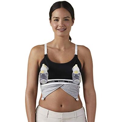 Bravado Designs Clip and Pump™ Accessoire de soutien-gorge d'allaitement mains libres (XL, noir) - Publicité Bravado Designs Clip and Pump™ Accessoire de soutien-gorge d'allaitement mains libres (XL, noir) - Publicité