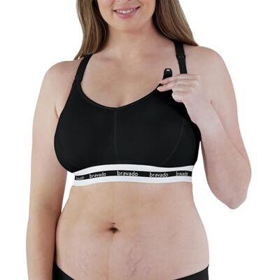 Bravado Designs Soutien-gorge de maternité et d'allaitement durable Original Mélange modal de coton biologique et Tencel™ Sans fil DD/E J Cup, Noir Tissu durable, M - Publicité Bravado Designs Soutien-gorge de maternité et d'allaitement durable Original Mélange modal de coton biologique et Tencel™ Sans fil DD/E J Cup, Noir Tissu durable, M - Publicité