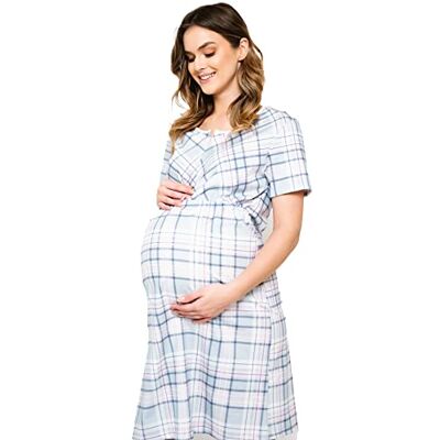 Italian Fashion Chemise de Nuit Allaitement Pyjama Grossesse et Maternité Pyjama Femme Enceinte pour la Maison et l’Hôpital Tenue Maternité Accouchement avec Fermeture S-XXL - Publicité Italian Fashion Chemise de Nuit Allaitement Pyjama Grossesse et Maternité Pyjama Femme Enceinte pour la Maison et l’Hôpital Tenue Maternité Accouchement avec Fermeture S-XXL - Publicité