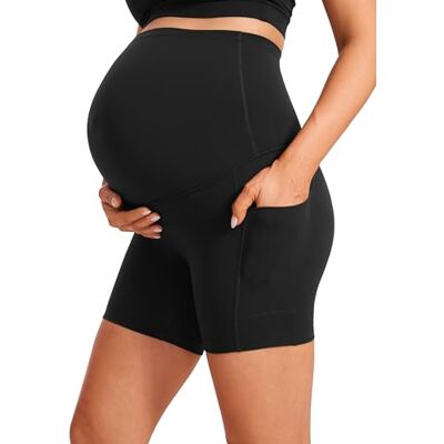 CRZ YOGA Maternité Shorts Cycliste Poches 13cm Noir 42 - Publicité CRZ YOGA Maternité Shorts Cycliste Poches 13cm Noir 42 - Publicité