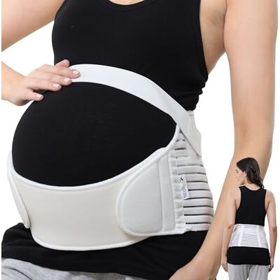 NEOtech Care Ceinture de grossesse Support lombaire et soutien abdominal/abdomen, pour femme enceinte (Ivoire, Taille L) - Publicité NEOtech Care Ceinture de grossesse Support lombaire et soutien abdominal/abdomen, pour femme enceinte (Ivoire, Taille L) - Publicité