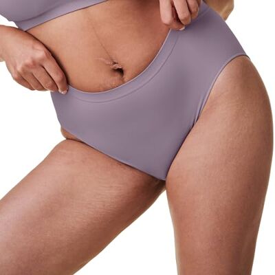 Bravado Designs Culotte durable Taille haute Sans couture Nylon recyclé, coton biologique et mélange de modal XS-XXL, Orchidée grise, Medium-Large - Publicité Bravado Designs Culotte durable Taille haute Sans couture Nylon recyclé, coton biologique et mélange de modal XS-XXL, Orchidée grise, Medium-Large - Publicité
