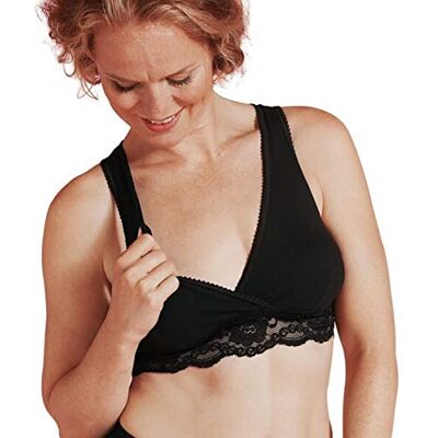 Soutien gorge allaitement cache coeur noir taille XL Carriwell - Publicité Soutien gorge allaitement cache coeur noir taille XL Carriwell - Publicité