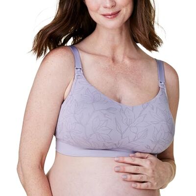 Bravado Designs BRAVADO! DESIGNS Intrigue Soutien-gorge d'allaitement pour femme avec balconnet sans coutures sans armatures, Jacquard orchidée gris, L - Publicité Bravado Designs BRAVADO! DESIGNS Intrigue Soutien-gorge d'allaitement pour femme avec balconnet sans coutures sans armatures, Jacquard orchidée gris, L - Publicité