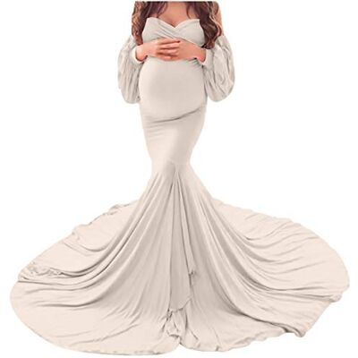 Walaka Débardeur Walaka Robe Grossesse de Photographie Elégante Vetements Maternité Robe Longue en Dentelle Epaule Dénudé Femme Enceinte Costume Habillée de Shooting Photo Mariage Plage Cérémonie - Publicité Walaka Débardeur Walaka Robe Grossesse de Photographie Elégante Vetements Maternité Robe Longue en Dentelle Epaule Dénudé Femme Enceinte Costume Habillée de Shooting Photo Mariage Plage Cérémonie - Publicité