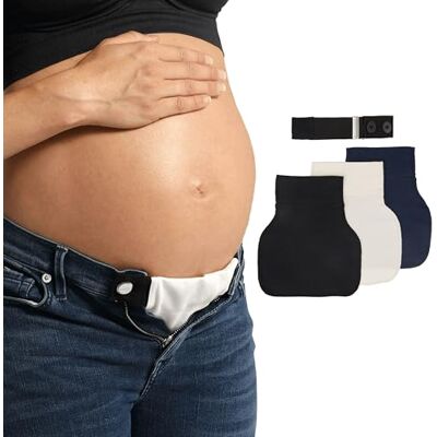 Carriwell Flexi-Belt Elargisseur Pantalon de Grossesse – Pratique & Ajustable avec Coton Bio, 3 Couleurs Incluses Transforme Vos Pantalons & Jupes Préférés en Vêtements de Maternité - Publicité Carriwell Flexi-Belt Elargisseur Pantalon de Grossesse – Pratique & Ajustable avec Coton Bio, 3 Couleurs Incluses Transforme Vos Pantalons & Jupes Préférés en Vêtements de Maternité - Publicité