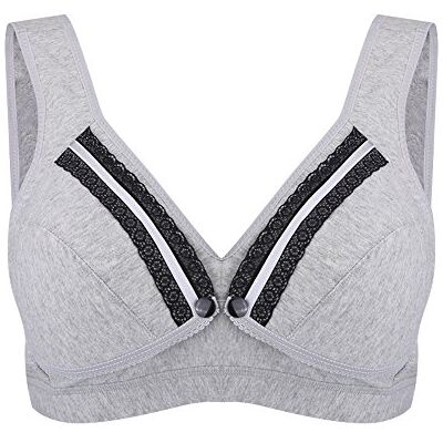 Zerodis Soutien-gorge d'allaitement maternel, soutien-gorge d'allaitement boutonné à l'avant sur le gilet, pour éviter l'affaissement des sous-vêtements de grossesse - Publicité Zerodis Soutien-gorge d'allaitement maternel, soutien-gorge d'allaitement boutonné à l'avant sur le gilet, pour éviter l'affaissement des sous-vêtements de grossesse - Publicité