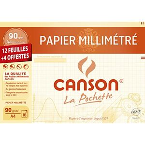 Canson 200002785 Pochette millimétré A4 Marron - Publicité
