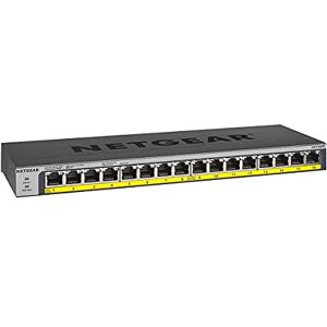 Netgear (GS116PP) Switch Ethernet PoE+ 16 Ports RJ45 gigabit (10/100/1000) , switch RJ45 16 Ports PoE+ 183W, position bureau, mur ou rackable, Protection ProSAFE Garantie à Vie idéal pour les PME/TPE - Publicité