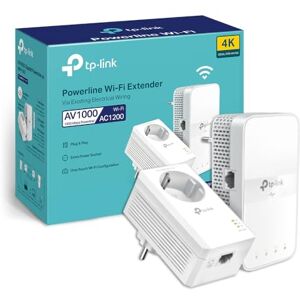 TP-Link TL-WPA7617 KIT Powerline WiFi AC 1200 Mbps Powerline 1000 Mbps with Gigabit Ethernet Port and Integrated Socket, WiFi Powerline Box Kit of 2 Ideal Solution to Enjoy Multi-TV Service - Publicité TP-Link TL-WPA7617 KIT Powerline WiFi AC 1200 Mbps Powerline 1000 Mbps with Gigabit Ethernet Port and Integrated Socket, WiFi Powerline Box Kit of 2 Ideal Solution to Enjoy Multi-TV Service - Publicité