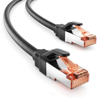 deleyCON 0,25m Câble Réseau Cat6 RJ45 Gigabit 1000 Mbit Noir Câble de brassage, câble Ethernet LAN, câble Internet pour DSL, Internet, WLAN, commutateur, routeur, modem - Publicité deleyCON 0,25m Câble Réseau Cat6 RJ45 Gigabit 1000 Mbit Noir Câble de brassage, câble Ethernet LAN, câble Internet pour DSL, Internet, WLAN, commutateur, routeur, modem - Publicité