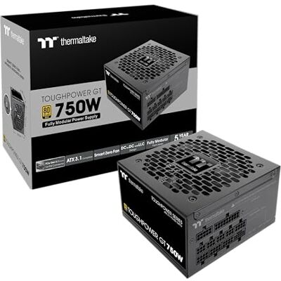 Thermaltake Toughpower GT ATX 3.1 Series, 750W, Noir PCIe 5.1 12V-2x6 Smart Zero ultra-silencieux Câbles profil bas 80+ Gold Modulaire complet - Publicité Thermaltake Toughpower GT ATX 3.1 Series, 750W, Noir PCIe 5.1 12V-2x6 Smart Zero ultra-silencieux Câbles profil bas 80+ Gold Modulaire complet - Publicité