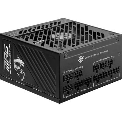 MSI MAG A850GS PCIE5 Alimentation modulaire ATX 3.1, 80 Plus Gold 850W, silencieuse, compatible PCIe 5.1, connecteurs natifs 12V-2x6 bicolores, câbles à gaine gaufrée, garantie 10 ans - Publicité MSI MAG A850GS PCIE5 Alimentation modulaire ATX 3.1, 80 Plus Gold 850W, silencieuse, compatible PCIe 5.1, connecteurs natifs 12V-2x6 bicolores, câbles à gaine gaufrée, garantie 10 ans - Publicité