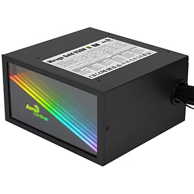 Aerocool MIRAGEGOLD850, Alimentation pour PC 850W, RGB Infinity Mirror, 80Plus Gold, Condensateurs Japonais - Publicité Aerocool MIRAGEGOLD850, Alimentation pour PC 850W, RGB Infinity Mirror, 80Plus Gold, Condensateurs Japonais - Publicité