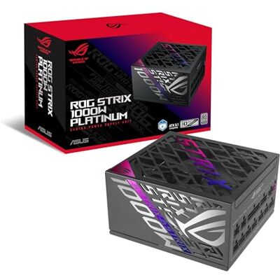Asus ROG Strix 1000W Platinum, Alimentation entièrement modulaire, 80 Plus Platinum Certified, ATX 3.1, PCIe 5.1, Cybenetics Lambda A+, GaN MOSFET, GPU-First, IVS, Garantie 10 Ans - Publicité Asus ROG Strix 1000W Platinum, Alimentation entièrement modulaire, 80 Plus Platinum Certified, ATX 3.1, PCIe 5.1, Cybenetics Lambda A+, GaN MOSFET, GPU-First, IVS, Garantie 10 Ans - Publicité