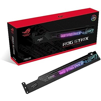 Asus ROG Strix Graphics Card Holder ARGB - Publicité Asus ROG Strix Graphics Card Holder ARGB - Publicité